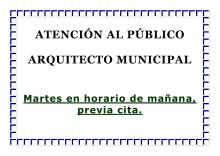 NUEVO HORARIO TÉCNICO MUNICIPAL